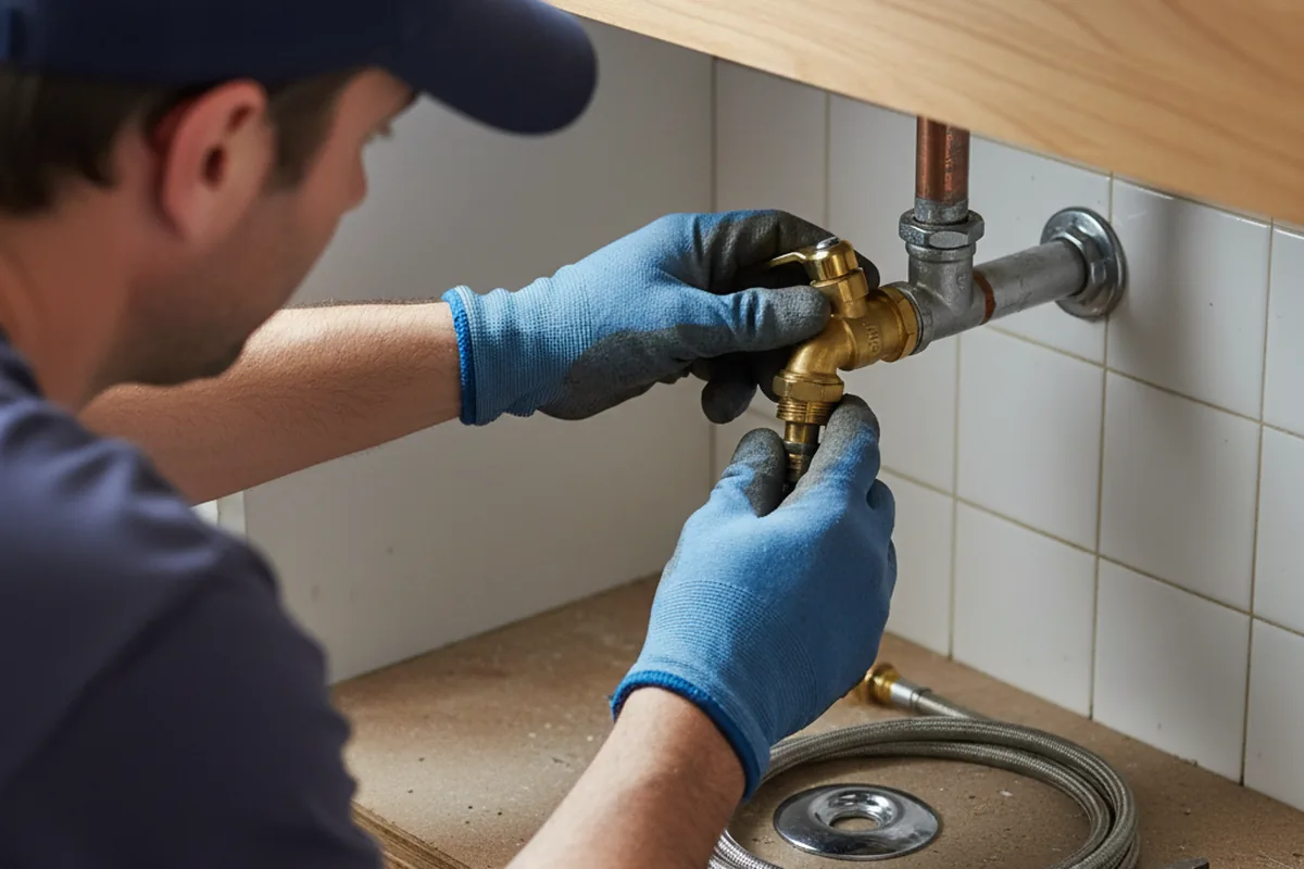 Shutoff valve and fitting work during Repiping in Maynard
